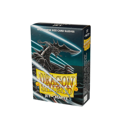 Dragon Shield - Matte Sleeves - Japanese Size - 60pk - Jet - The Card Vault
