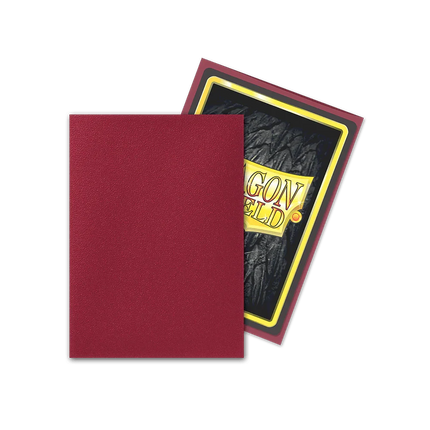 Dragon Shield - Matte Sleeves - Standard Size - 100pk - Blood Red - The Card Vault