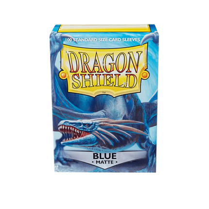 Dragon Shield - Matte Sleeves - Standard Size - 100pk - Blue - The Card Vault
