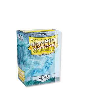 Dragon Shield - Matte Sleeves - Standard Size - 100pk - Clear - The Card Vault