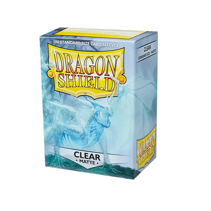 Dragon Shield - Matte Sleeves - Standard Size - 100pk - Clear - The Card Vault