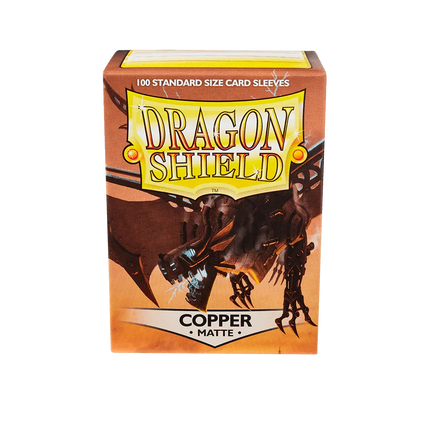 Dragon Shield - Matte Sleeves - Standard Size - 100pk - Copper - The Card Vault