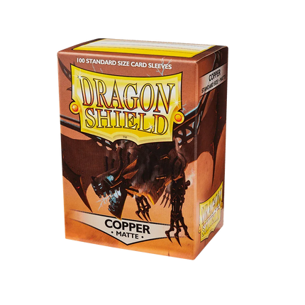 Dragon Shield - Matte Sleeves - Standard Size - 100pk - Copper - The Card Vault
