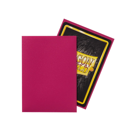 Dragon Shield - Matte Sleeves - Standard Size - 100pk - Magenta - The Card Vault