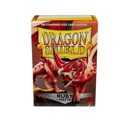 Dragon Shield - Matte Sleeves - Standard Size - 100pk - Ruby - The Card Vault