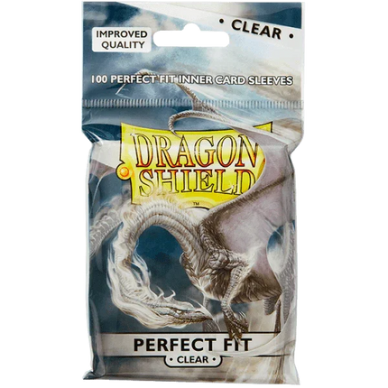 Dragon Shield - Toploading Perfect Fit Sleeves - Standard Size - 100pk - Clear - The Card Vault