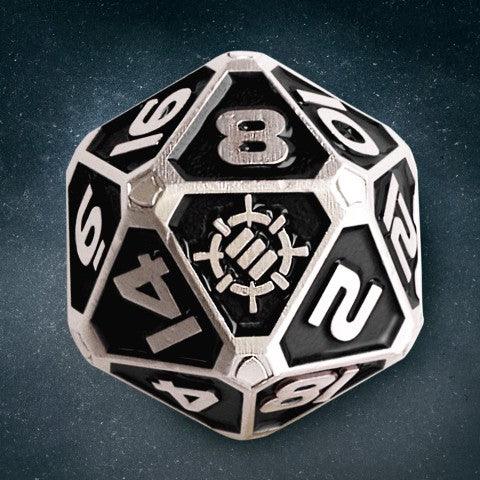 Enhance - Tabletop - 7pc Metal RPG Dice - Collector's Edition Black - The Card Vault