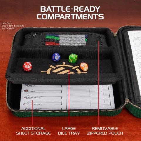 Enhance - Tabletop - RPG Organizer Case Collector's Edition - Green - The Card Vault