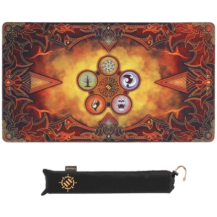 Enhance - TCG - TCG Playmat with Stitched Edges - Flames - The Card Vault