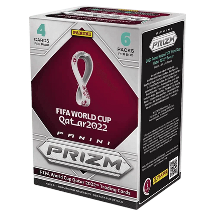 FIFA World Cup 2022 Football (Soccer) Prizm Trading Cards - Blaster Box - The Card Vault