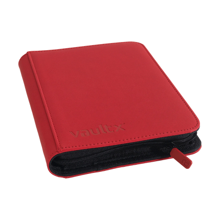 Vault X - 4-Pocket Exo-Tec® Zip Binder - Red