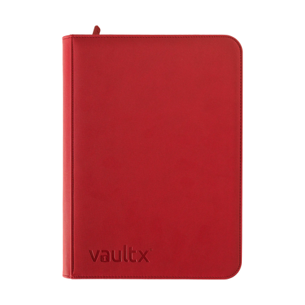 Vault X - 9-Pocket Exo-Tec® Zip Binder - Red