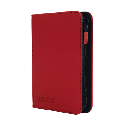 Vault X - 4-Pocket Exo-Tec® Zip Binder - Red