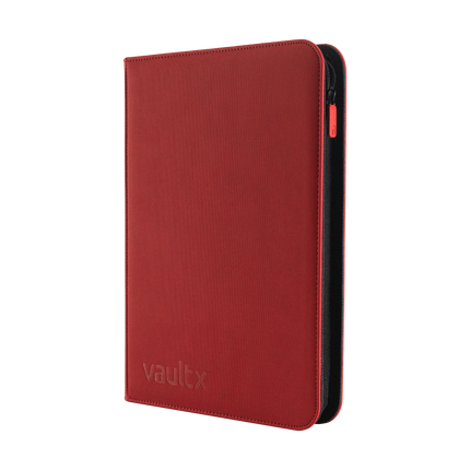 Vault X - 9-Pocket Exo-Tec® Zip Binder - Red