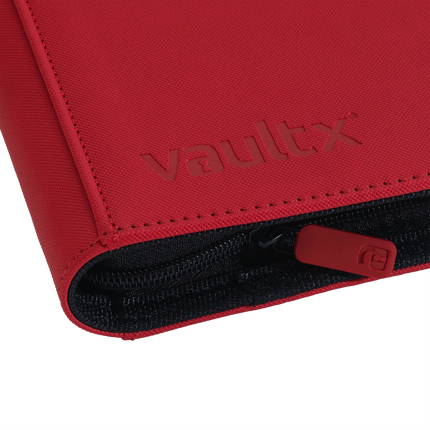 Vault X - 4-Pocket Exo-Tec® Zip Binder - Red