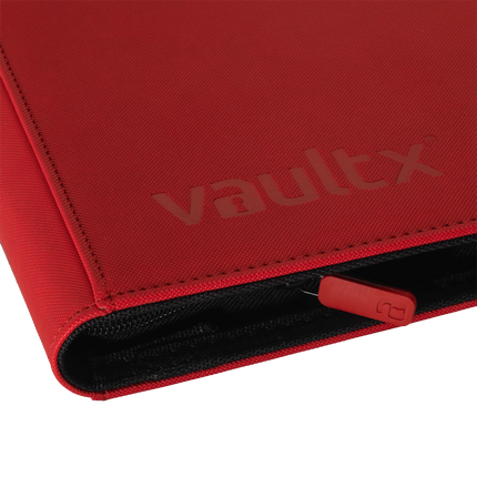 Vault X - 9-Pocket Exo-Tec® Zip Binder - Red