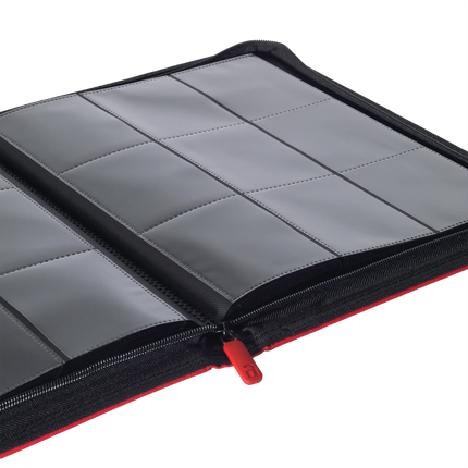 Vault X - 9-Pocket Exo-Tec® Zip Binder - Red