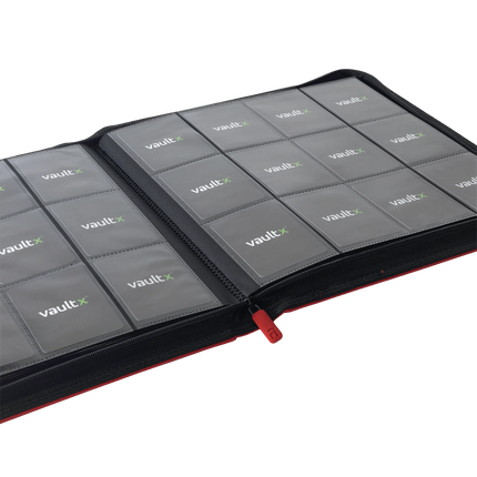 Classeur à fermeture éclair Exo-Tec® 12 pochettes Vault X - Rouge