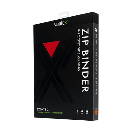 Vault X - 9-Pocket Exo-Tec® Zip Binder - Red
