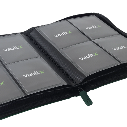Vault X - 4-Pocket Exo-Tec® Zip Binder - Green