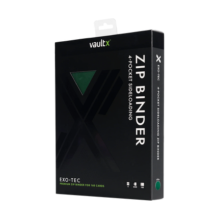 Vault X - 4-Pocket Exo-Tec® Zip Binder - Green