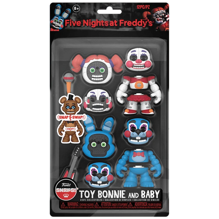 Funko - Five Nights at Freddy's - Snaps Toy Bonnie & Baby 2-Pack - The Card Vault