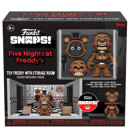 Funko - Five Nights at Freddy's - Snaps Toy Freddy with Storage Room Playset - The Card Vault