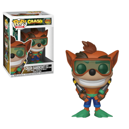 Funko Pop! Vinyl - Crash Bandicoot - Crash Bandicoot w/ Scuba Gear - #421 - The Card Vault
