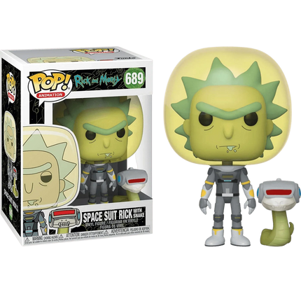 Funko Pop! Vinyl - Rick & Morty - Space Suit Rick w/ Snake - #689 - The Card Vault