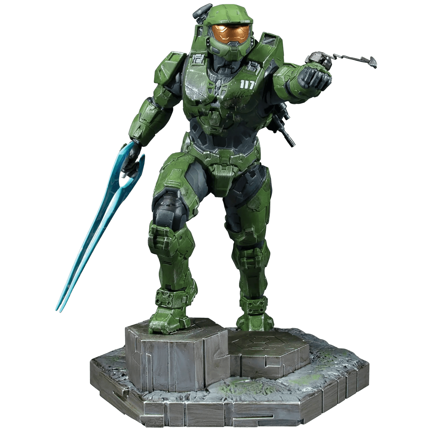 Halo Infinite Master Chief with Grappleshot - 10 Inch PVC Statue - The Card Vault