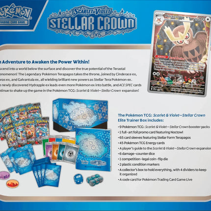 Pokemon TCG - Scarlet & Violet - Stellar Crown - Display Case (10x Elite Trainer Boxes)