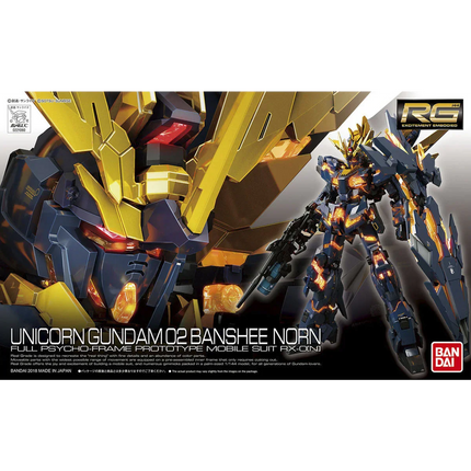 Bandai - Gunpla - RG 1/144 - Mobile Suit Gundam Unicorn - Unicorn Gundam 02 Banshee Norn