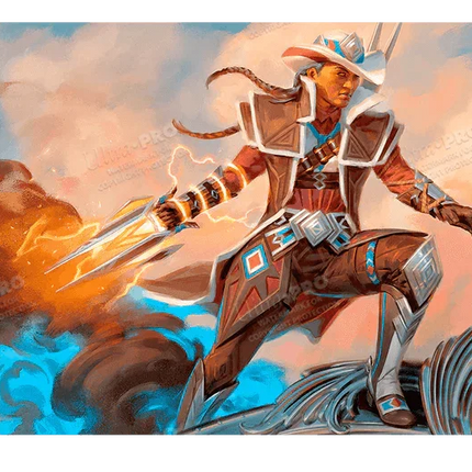Ultra Pro - MTG: Outlaws of Thunder Junction - Annie Flash, The Veteran Key Art Playmat