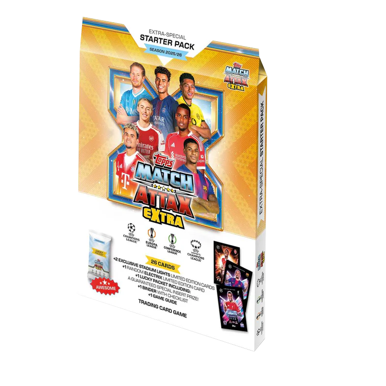 match attax extra booster box UCC Match Attax Extra 2026 Starter Pack