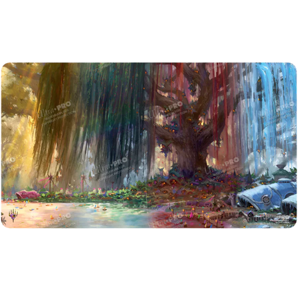 Ultra Pro - MTG: Bloomburrow - Season Lands: Three Tree City (Four Seasons) AR Enhanced Playmat