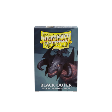 Dragon Shield - Outer Sleeves - Standard Size - 100pk - Black (Matte)