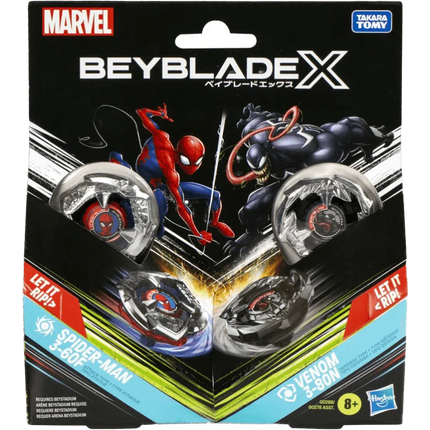 Beyblade X - Marvel - Spider-Man 3-60F vs Venom 3-80N