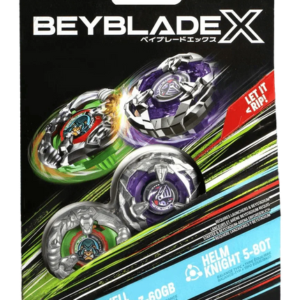 Beyblade X - Dual Pack Set - Yell Kong 3-60GB and Helm Knight 5-80T