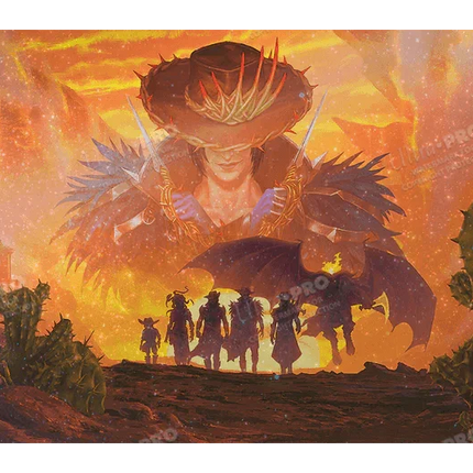 Ultra Pro - MTG: Outlaws of Thunder Junction - Gang Silhouette AR Enhanced Holofoil Playmat