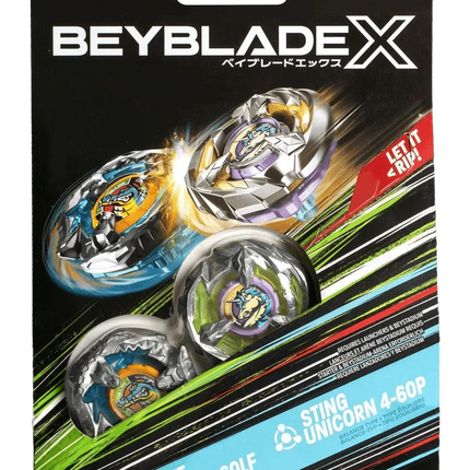Beyblade X - Dual Pack Set - Bite Croc 3-60LF and Sting Unicorn 4-60P