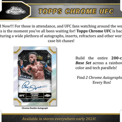Topps - 2024 Chrome UFC - Hobby Box