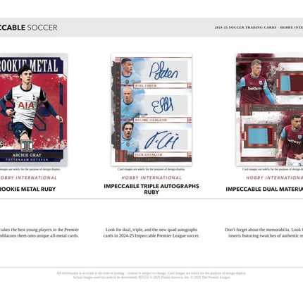 Panini - 2024/25 Impeccable Football (Soccer) - International Hobby Box