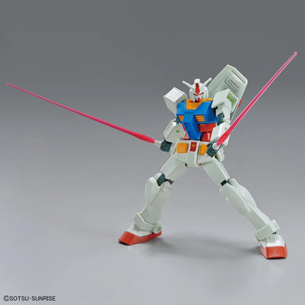 Bandai - Gunpla - EG 1/144 - Mobile Suit Gundam - RX-78-2 Gundam (Full Weapon Set)