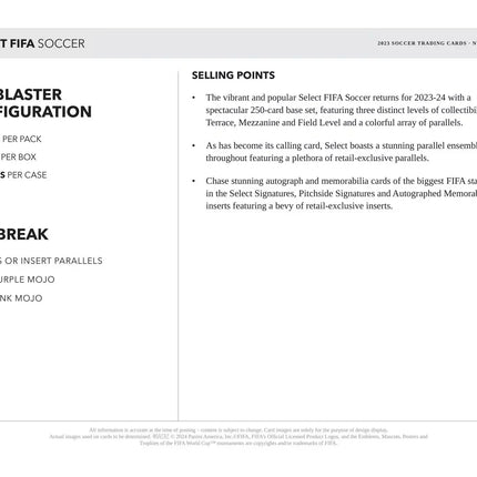 Panini - 2023/24 Select FIFA Football (Soccer) - Blaster Box