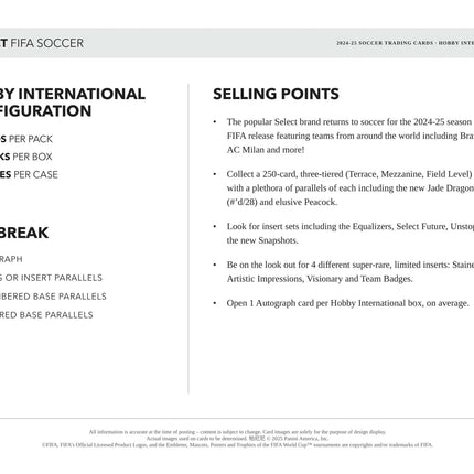 Panini - 2024/25 Select FIFA Football (Soccer) - International Hobby Box