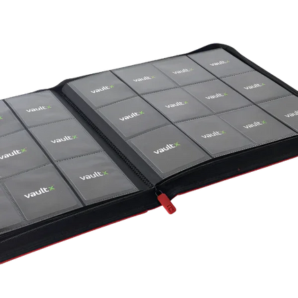 Vault X - 12-Pocket Exo-Tec® XL Zip Binder - Red