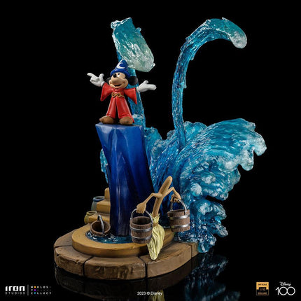 Iron Studios - Disney Classic - Mickey (Fantasia) - Deluxe Art Scale Statue 1/10 - The Card Vault