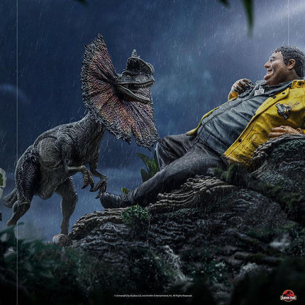 Iron Studios - Jurassic Park - Dennis Nedry BDS Art Scale Statue 1/10 - The Card Vault