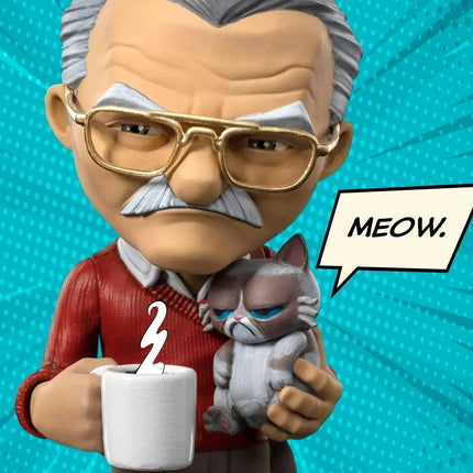 Iron Studios - Pow! Studios - Stan Lee with Grumpy Cat MiniCo Figure - The Card Vault
