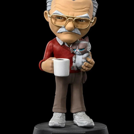 Iron Studios - Pow! Studios - Stan Lee with Grumpy Cat MiniCo Figure - The Card Vault